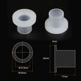 thumbnail image 2 of Uxcell 12.5mmx15mmx17mm Flanged Sleeve Bearings Nylon Bushings, White 4 Pack, 2 of 5