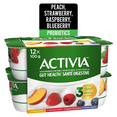 thumbnail image 1 of Activia Probiotic Yogurt, Strawberry/Blueberry/Raspberry/Peach, 12x100g, 1 of 8