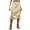Khaki, variant on Sngxgn Skirts for Women Crossover High Waisted Ruffle Layered Skort Skirts(Black,S)