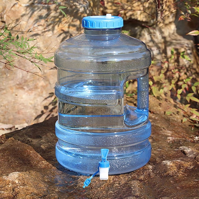 WIFKLSIIPG Réservoir de Stockage d'Eau avec Robinet Bouilloire de Camping avec Poignée Seau de Stockage d'Eau Transparent pour Sports de Plein Air Camping Randonnée