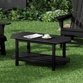 thumbnail image 3 of Hausfame 2-Tier Adirondack Outdoor Coffee Table, Durable HDPE Weather-Resistant End Table, Black, 3 of 7
