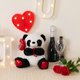 thumbnail image 2 of Peluche con forma de panda HollyHome, 25 cm, con globo de amor, 2 of 9