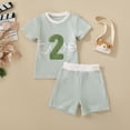 thumbnail image 2 of Soepste Toddler Boy Summer Clothes 3T Boy Clothes Toddler Boy Clothes Summer Outfits Kids Short Sleeve T-Shirt And Shorts, 2 of 9