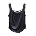 thumbnail image 2 of Htigea Clearanc Womens Tank Tops 2025 Summer Crew Neck Slim Fitted Tops Casual Basic Sleeveless Shirts Gray,XL, 2 of 3