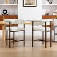 thumbnail image 7 of Primy Counter Height Bar Stool with Padded Arms, Modern Fabric Upholstered Dining Room Barstools Kitchen Island Armchair with Footrest+Curved Backrest, 7 of 7