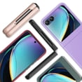 thumbnail image 6 of Decase for Motorola Razr 50 2024 Case with Front Screen Protector, Full Body Protection,Ultra-Thin Anti-Scratch and Shockproof Phone Case,Purple, 6 of 9