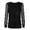 Black, variant on uikmnh Girls Solid Color Sparkly Star Print Sheer Mesh Sleeve Blouse Crew Neck Long Sleeve Top for Kids Size:4-5 Years
