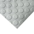 thumbnail image 2 of "Coin-Grip Metallic" PVC Flooring - 2.5 mm x 4 ft x 5 ft - Silver, 2 of 6