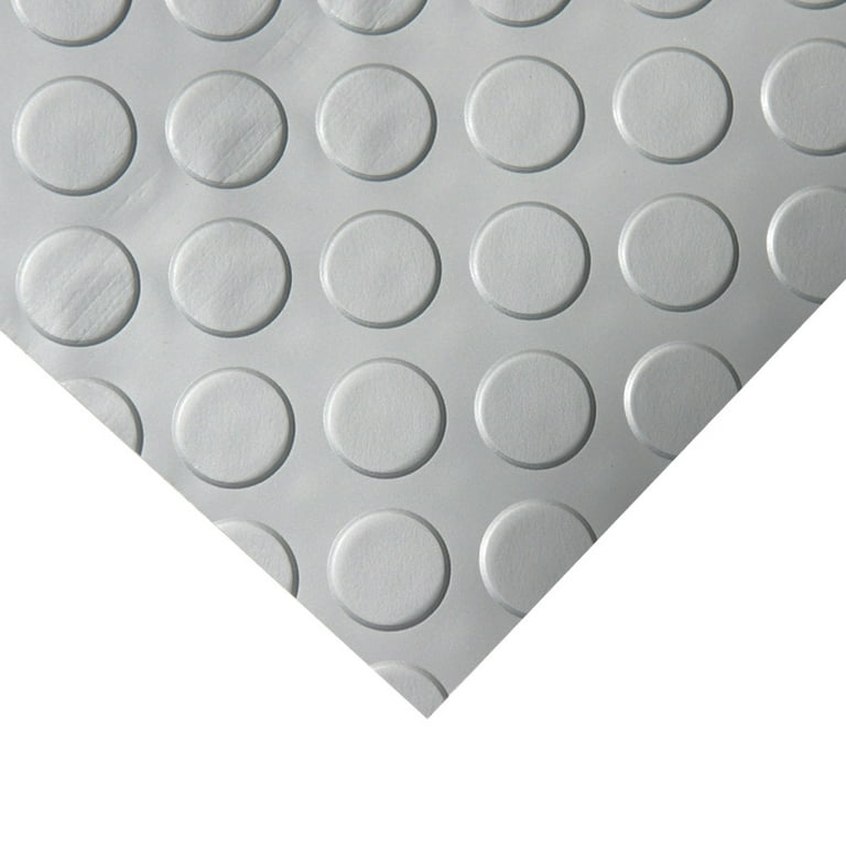 Rubber-Cal Diamond-Plate Metallic 4 ft. x 8 ft. Silver PVC Flooring (32 sq. ft.) Rubber-Cal Diamond-Plate Metallic 4 ft. x 8 ft. Silver PVC Flooring (32 sq. ft.)