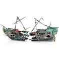 thumbnail image 2 of Plastic Sunk Ship, Boat Ornament Fine Workmanship  for Home Fish, 2 of 7