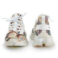 thumbnail image 4 of Snowman Christmas Tree Elk Breathable Sneakers Women Shoes Spring Light Flats Male Lace-up Walking Footwear, 4 of 8