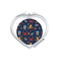 thumbnail image 1 of Octopus Colorful Marine Life Pattern Mirror Travel Magnification Portable Handheld Pocket Makeup, 1 of 3