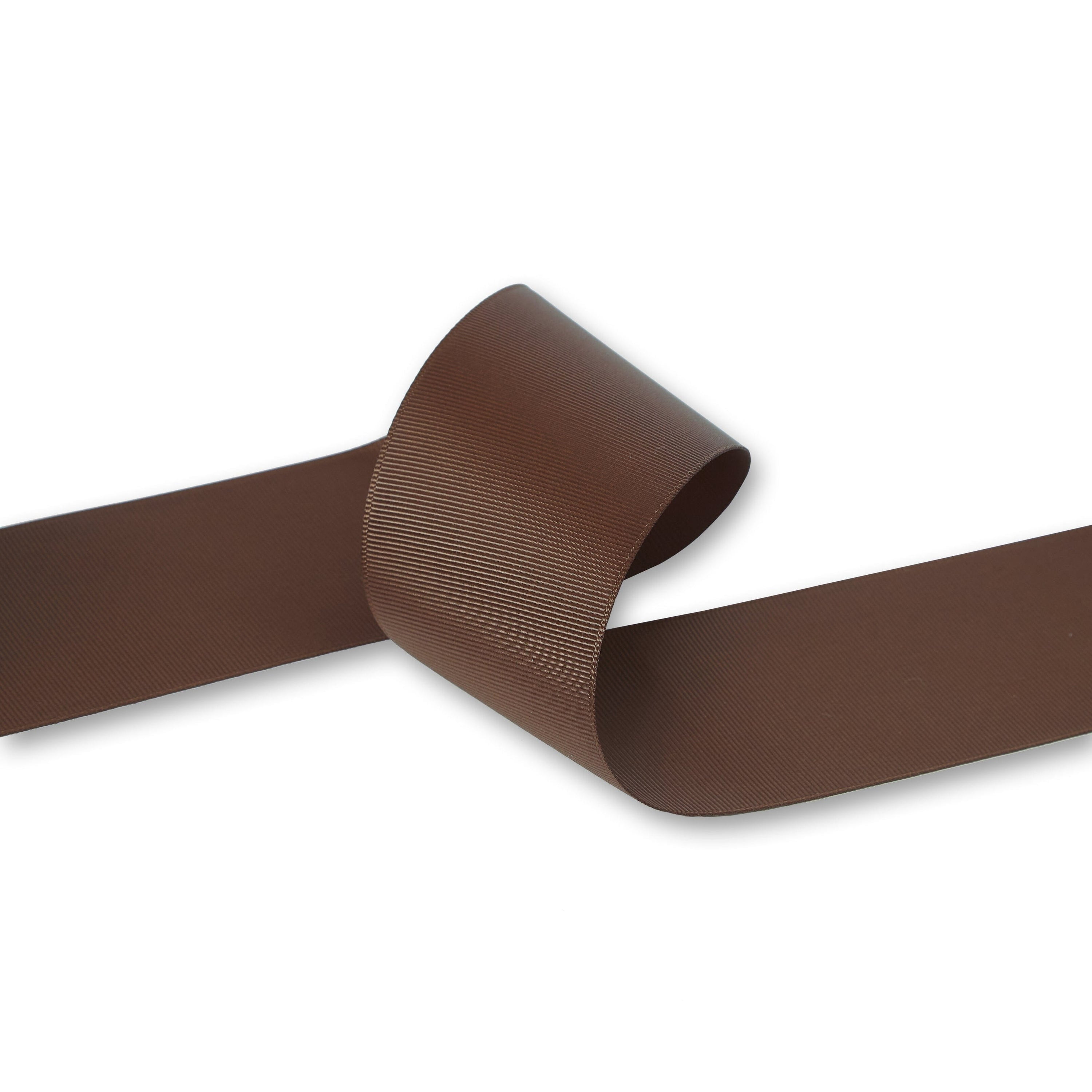 Keedil® Grosgrain Taffeta Polyester Ribbon For Gift Wrapping, Bows, Sewing, Crafting, Hair Accessories, & Décor - (Brown, 2.25 Inches Wide, 50 Yards, 3 Pack)