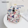 thumbnail image 2 of Mini mochilas con estampado de mariposas para mujer, bolsas escolares pequeñas de lona, mochila informal para niñas adolescentes, mochila de día de moda para exteriores Fivean unisex, 2 of 2