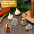 thumbnail image 4 of Mini Salt & Pepper Shakers Clear Seasonings Shakers Tiny Spice Shakers Transparent Seasoning Shakers Gold, 4 of 7
