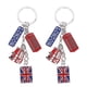 thumbnail image 1 of 2PCS London Keychains for Travel UK Souvenirs British Flag Keychain Bus Keychain para bacilínea de recuerdo británico Charms, 1 of 7