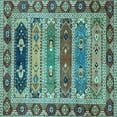 thumbnail image 1 of Ahgly Company Indoor Square Abstract Light Blue Modern Area Rugs, 8' Square, 1 of 4