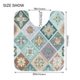 thumbnail image 2 of U-Shaped Toilet Mat Plush Bathroom Rug Mat Non Slip Bathroom Mats Intricate Blue Shape, 2 of 5