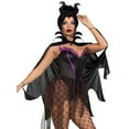 thumbnail image 3 of Leg Avenue Women's Evil Enchantress Halloween Costume, Black/Purple, X-Small, 3 of 5