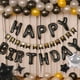 thumbnail image 3 of Happy Birthday Banner Kit - 16 Inch Mylar Foil Letters (13pcs) & 12pcs Star Balloons - Black and Silvery Birthday Party Decorations for Kids and Adults, 3 of 8