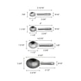 thumbnail image 3 of Juego De Cucharas Medidoras De Acero Inoxidable Thunder Group, 3 of 4