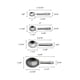 thumbnail image 3 of Juego De Cucharas Medidoras De Acero Inoxidable Thunder Group, 3 of 4
