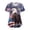 Blue, variant on UngA 250 Anniversary USA Shirt for Women Retro Statue of Liberty Pullover Top Casual Short Sleeve Shirt Patriotic Shirts for Women (Purple,XXL)