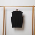 thumbnail image 3 of Hvot&aat Women's V-Neck Slim Sweater Vest Loose Sleeveless Fashion Tops Vest Knitted Solid Color Pullover Vest, 3 of 3