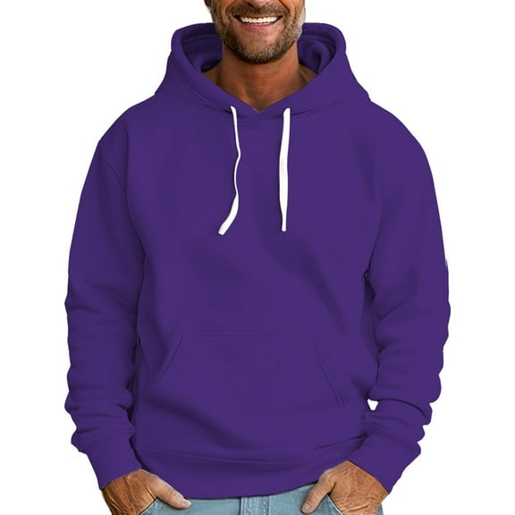 Sweatshirt for Men,Autumn Winter Letter Oversize Loose Hooded Pullover Sweater Top Coat for Casual,Mens Sweatshirt,07 Purple,2XL