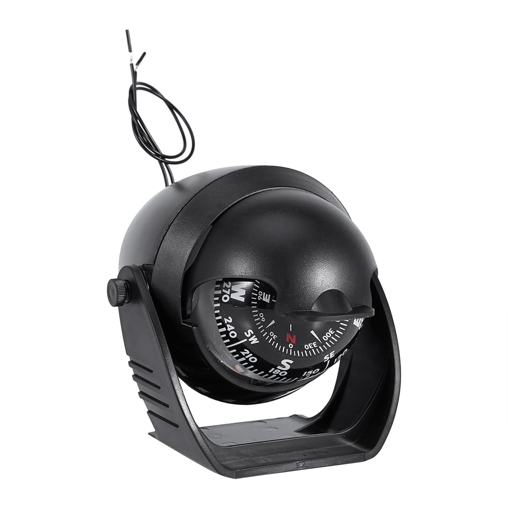 OTVIAP LED Light Compass,High  LED Light Pivoting Compass Navigation Electronic Compass For Marine Boat Car, Pivoting Compass