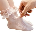 thumbnail image 5 of TheFound Baby Girls Lace Princess Socks Anti-slip Short Tube Floor Hosiery, 5 of 5