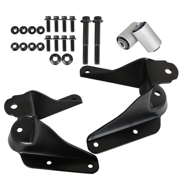 Pair Rear Leaf Spring Forward Shackle Bracket Hanger 2Pc Kit Replacement for Ford F250 F350 Truck