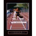 thumbnail image 2 of Frontline 26x32 White Modern Wood Framed Museum Art Print Titled - Goals - Track Hurdle, 2 of 4