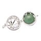 thumbnail image 1 of Medallón colgante de jaula de de huecas de plata de cobre para hallazgos de fabricación de joyas de bricolaje Verde Yinane Locket colgante de la jaula, 1 of 8