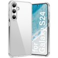 thumbnail image 1 of Funda Vakoo para Samsung Galaxy S24 | Transparente Anti-Amarillamiento, Respaldo Rígido, Protección Militar contra Caídas, Compatible con Carga Inalámbrica - Transparente, 1 of 7