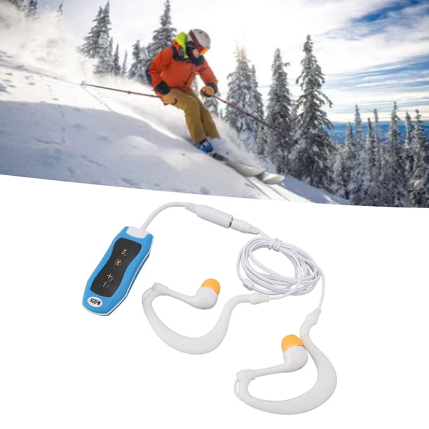 Reproductor de mp3 a PrueBa de Agua Para Nadar, Reproductor de Mp3 Ipx8 Reproductor de Mp3 A Prueba de Agua Reproductor de Música USB 2.0 Coneuriculares recargables A Prueba De