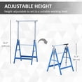 thumbnail image 4 of HOMCOM Adjustable Telescopic Builders Trestle,Folding Saw Horse Tool, Blue, 4 of 10