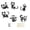 B003- Style C, variant on Outdoor Halloween Decorations Yard, Spooky Halloween Skeleton Cat Decor, Creepy Halloween Lawn Stakes with Luminous Glowing Eyes, Halloween Outside Decorations for Patio and Lawn,