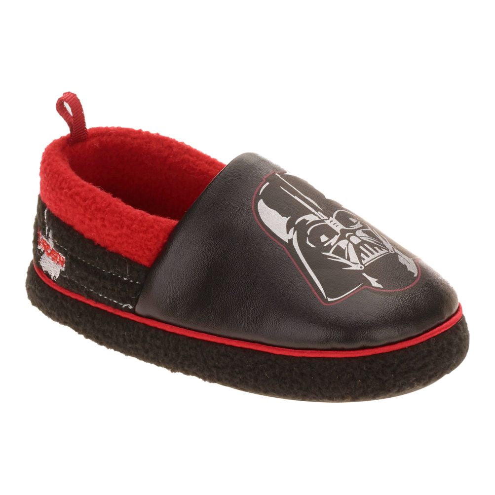Disney Star Wars Darth Vader Slippers Toddler Kids Size L 9-10 House Shoes 