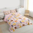 thumbnail image 3 of Feelyou Teens Cat Animal Full Size Comforter Sets, Cute Kitten Bedding Sets, 3pcs, 3 of 8