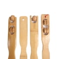 thumbnail image 3 of 2 PC Bamboo Wood Back Scratcher Massager 18.5" Self-Massager Sturdy Stick Roller, 3 of 5