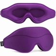 thumbnail image 1 of Chenchen Sleep Mask - Total Blackout 3D Sleeping Mask, Super Lightweight & Silky Soft Eye Mask for Sleeping, Fully Adjustable Fit for Home, Office, Traveling, Meditation, Yoga, Purple, 1 of 1