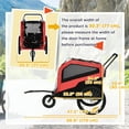 thumbnail image 3 of Aosom 2-in-1 Dog Bike Trailer, Pet Stroller with Hitch for Large Dogs, Red, 3 of 9