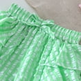 thumbnail image 4 of LIIPEE Girls Boys Casual Shorts Summer Cute Comfortable Ruffled Plaid Printed Elastic Waist Culottes Shorts Child Trendy Party Shorts,Green,6-12 Months, 4 of 4