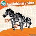 thumbnail image 2 of Real Planet 11" Black and White Zebra Realistic Stuffed Animal, Cute Zoo Animals Plush Toy & STEM Learning Gift for Birthday Boys & Girls, 2 of 7