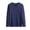 #Navy, variant on DPTALR Men's Fashion Casual Comfy Solid Color Loose Long-Sleeve V-Neck Pullover Sweatshirt,Navy, L