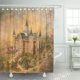 thumbnail image 1 of Cortina de Ducha ABPHQTO Mormon LDS Provo City Center Tabernáculo Paisaje Arquitectura 150x180 cm, 1 of 1