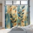 thumbnail image 3 of WNOOHIY Colorful Leaf & Floral Print Curtains,Light Filtering,Rod Pocket Design for Bedroom, Living Room,Set of 2 Panels, 3 of 8