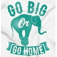 thumbnail image 2 of Go Big Or Go Home Large Elephant Plus Size Long Sleeve Graphic Tee Shirt Brisco Brands 2X, 2 of 5