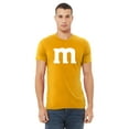 thumbnail image 2 of M Letter Funny Halloween Team Costume Men's T-shirt, 3XL, Gold, 2 of 5